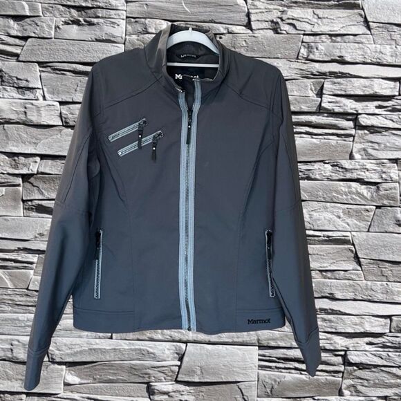 EUC Marmot Women's Full Zip Lightweight Jacket Gray Size Large - Picture 10 of 11